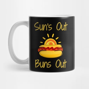 Sun's Out Buns Out BBQ Time Mug